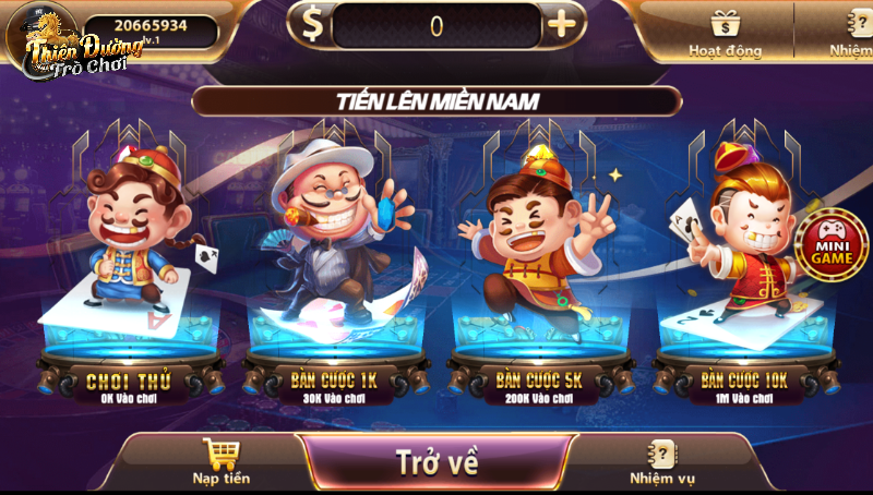 Định nghĩa về game bài tiến lên miền nam TDTC